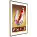 Poster Wine Club - English captions and woman resembling red wine 123626 additionalThumb 3