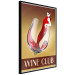 Poster Wine Club - English captions and woman resembling red wine 123626 additionalThumb 8