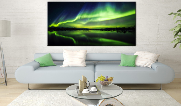 Large canvas print Green Sky II [Large Format] 125626 additionalImage 5