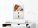 Poster Copper and Plaster - abstract white composition with copper plants 126226 additionalThumb 23