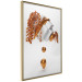 Poster Copper and Plaster - abstract white composition with copper plants 126226 additionalThumb 7
