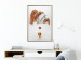 Poster Copper and Plaster - abstract white composition with copper plants 126226 additionalThumb 9