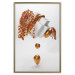 Poster Copper and Plaster - abstract white composition with copper plants 126226 additionalThumb 20