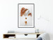 Poster Copper and Plaster - abstract white composition with copper plants 126226 additionalThumb 10