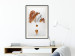 Poster Copper and Plaster - abstract white composition with copper plants 126226 additionalThumb 22