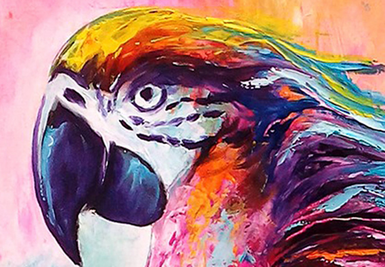 Canvas Colourful Parrots (1 Part) Square 127026 additionalImage 4