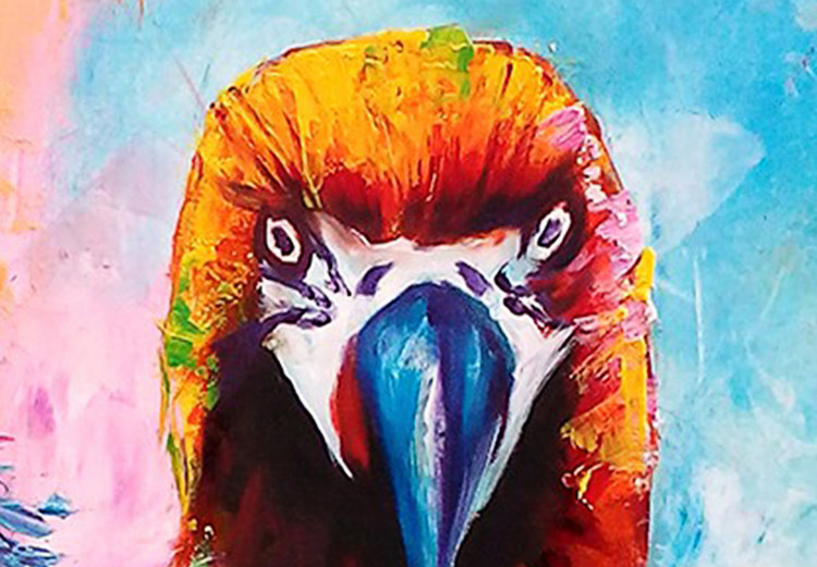 Canvas Colourful Parrots (1 Part) Square 127026 additionalImage 5