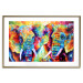 Wall Poster Elephant Pair - abstract animals on a colorful background in a watercolor style 127326 additionalThumb 14