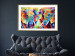 Wall Poster Elephant Pair - abstract animals on a colorful background in a watercolor style 127326 additionalThumb 15