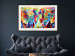 Wall Poster Elephant Pair - abstract animals on a colorful background in a watercolor style 127326 additionalThumb 24