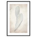 Poster Another Tide - maritime composition of a white seashell on a sand background 127526 additionalThumb 17