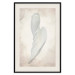 Poster Another Tide - maritime composition of a white seashell on a sand background 127526 additionalThumb 26