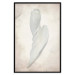 Poster Another Tide - maritime composition of a white seashell on a sand background 127526 additionalThumb 14