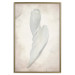 Poster Another Tide - maritime composition of a white seashell on a sand background 127526 additionalThumb 15