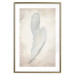 Poster Another Tide - maritime composition of a white seashell on a sand background 127526 additionalThumb 20