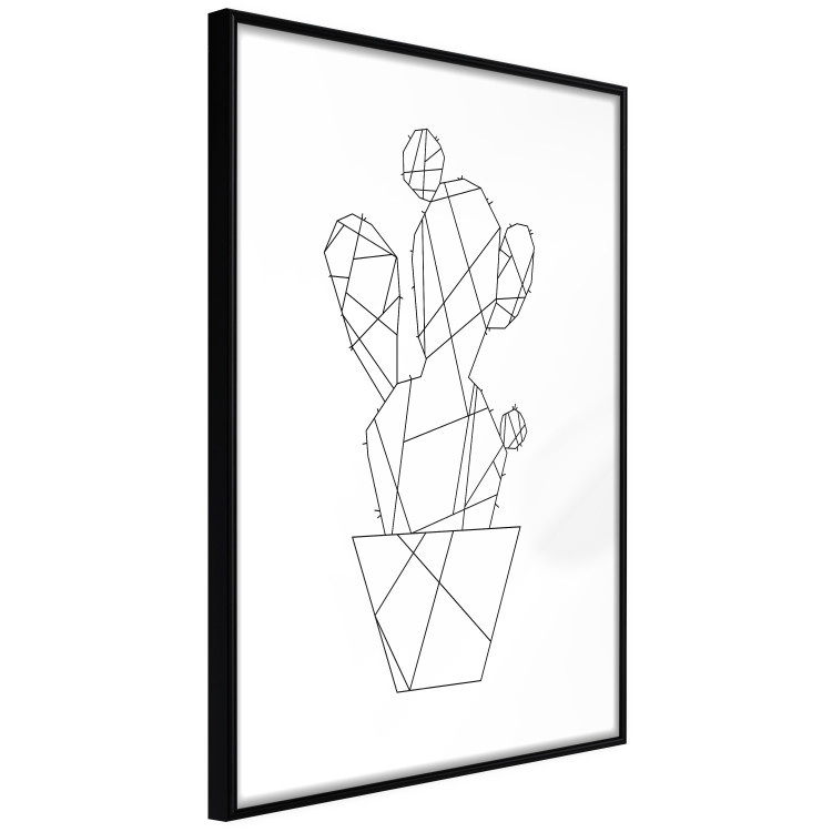 Wall Poster Cactus Sketch - line art of plant with geometric figures on white background 128026 additionalImage 6