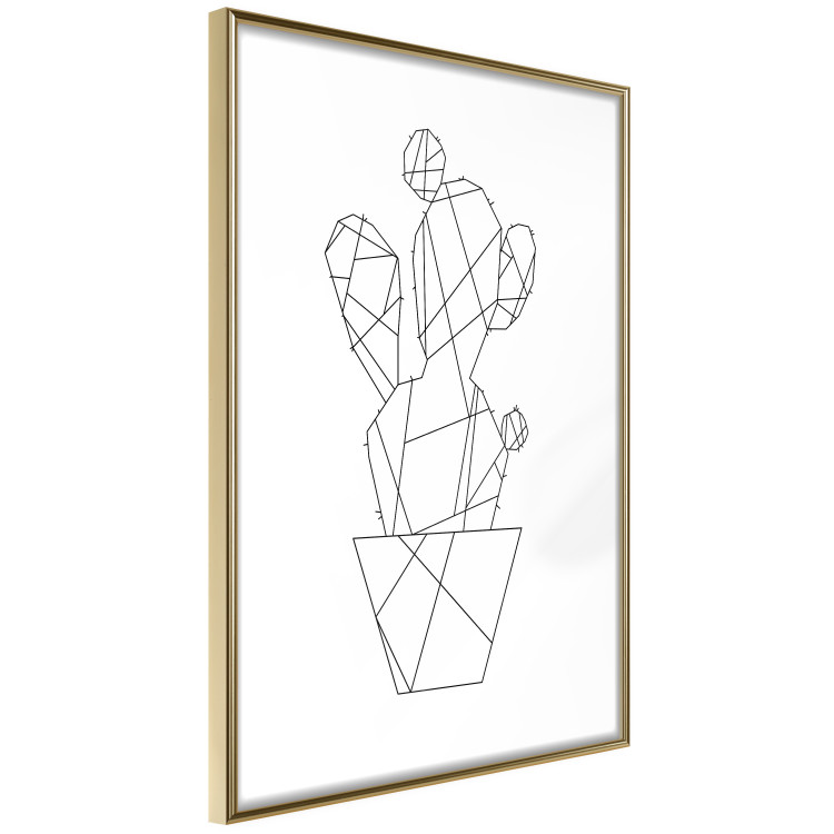 Wall Poster Cactus Sketch - line art of plant with geometric figures on white background 128026 additionalImage 9
