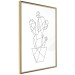 Wall Poster Cactus Sketch - line art of plant with geometric figures on white background 128026 additionalThumb 9