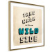 Wall Poster Take Walk on the Wild Side - square - English text on a beige background 128926 additionalThumb 7