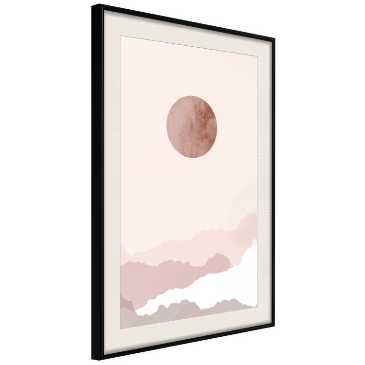 Poster Pastel Planet - abstract circle above the clouds in a bright cosmos 129726 additionalImage 2