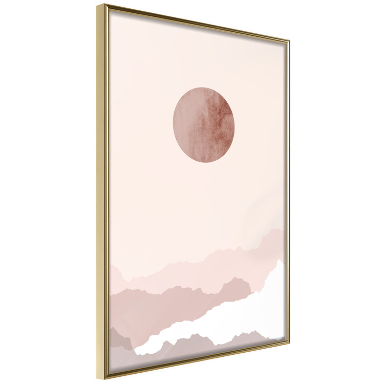 Poster Pastel Planet - abstract circle above the clouds in a bright cosmos 129726 additionalImage 12