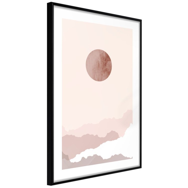 Poster Pastel Planet - abstract circle above the clouds in a bright cosmos 129726 additionalImage 6