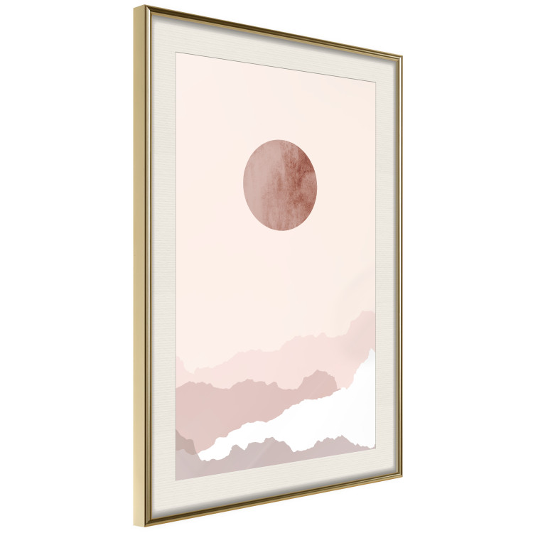 Poster Pastel Planet - abstract circle above the clouds in a bright cosmos 129726 additionalImage 3