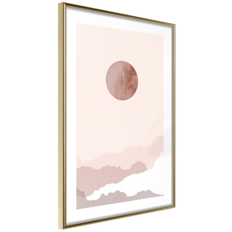 Poster Pastel Planet - abstract circle above the clouds in a bright cosmos 129726 additionalImage 9