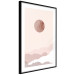 Poster Pastel Planet - abstract circle above the clouds in a bright cosmos 129726 additionalThumb 6