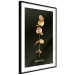 Wall Poster Frozen in Time - golden plant composition with leaves on a black background 130526 additionalThumb 6