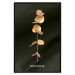 Wall Poster Frozen in Time - golden plant composition with leaves on a black background 130526 additionalThumb 16