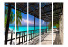 Room Divider Carefree Paradise II (5-piece) - palm trees and ocean view from a window 133126 additionalThumb 3
