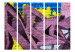 Folding Screen Street Art - Graffiti II (5-piece) - colorful composition on brick 133326 additionalThumb 3