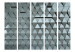 Room Divider Metal Gates II - texture of light and metallic geometric figures 133626 additionalThumb 3