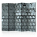 Room Divider Metal Gates II - texture of light and metallic geometric figures 133626