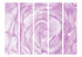 Room Separator Rose (Pink) II - watercolor composition of a purple plant with a flower 133926 additionalThumb 3
