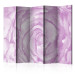 Room Separator Rose (Pink) II - watercolor composition of a purple plant with a flower 133926