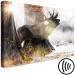 Canvas Print Golden Roar (1-piece) Wide - natural deer in glamour motif 134626 additionalThumb 6