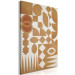 Canvas Abstract order - irregular geometric shapes in beige 134826 additionalThumb 2