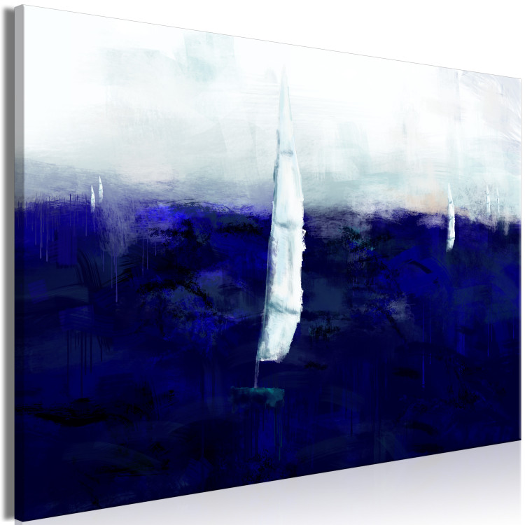 Canvas Print Sails on the ocean - marine motif with deep blue and sails 135226 additionalImage 2