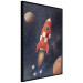 Poster Rocket Into the Unknown - red spacecraft against a star-filled cosmic background 137526 additionalThumb 2