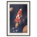 Poster Rocket Into the Unknown - red spacecraft against a star-filled cosmic background 137526 additionalThumb 26