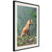 Wall Poster Red Hunter - majestic wild animal amidst forest on a blurred background 138726 additionalThumb 5