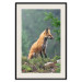 Wall Poster Red Hunter - majestic wild animal amidst forest on a blurred background 138726 additionalThumb 26