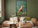 Wall Poster Red Hunter - majestic wild animal amidst forest on a blurred background 138726 additionalThumb 6