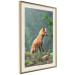 Wall Poster Red Hunter - majestic wild animal amidst forest on a blurred background 138726 additionalThumb 8