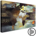 Canvas Print Painted World Map (1-piece) Wide - abstraction in browns 143126 additionalThumb 6