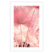 Wall Poster Pink Palm Trees - Leaves in Pastel Colors on a Sunny Day 144126 additionalThumb 13