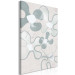 Canvas Blue Daisies (1-piece) - flower-shaped abstraction 144726 additionalThumb 2