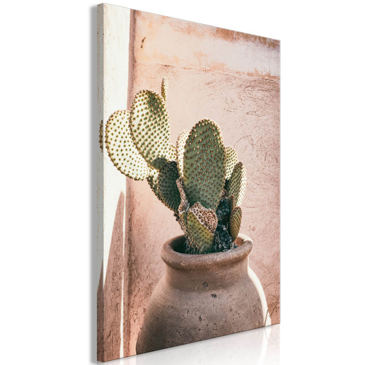 Canvas Cactus in a Pot (1-piece) - landscape with a spiky plant in a pot 145226 additionalImage 2